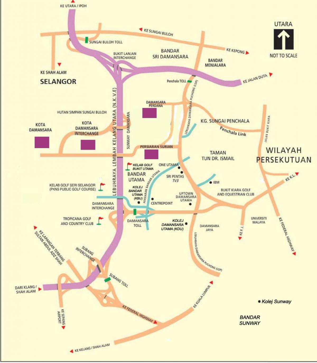 damansara แผนที่ world. kgm