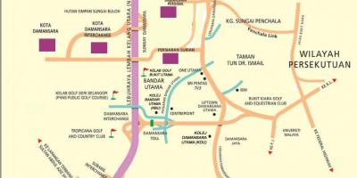 Damansara แผนที่ world. kgm