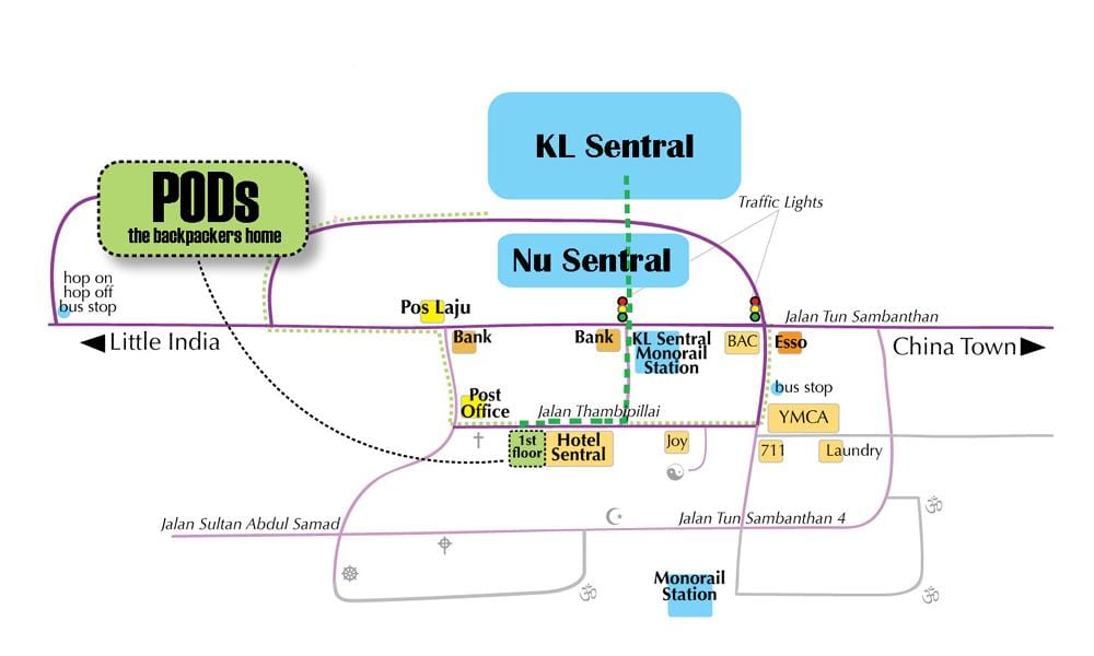 world. kgm รถบัสสถานีบนแผนที่