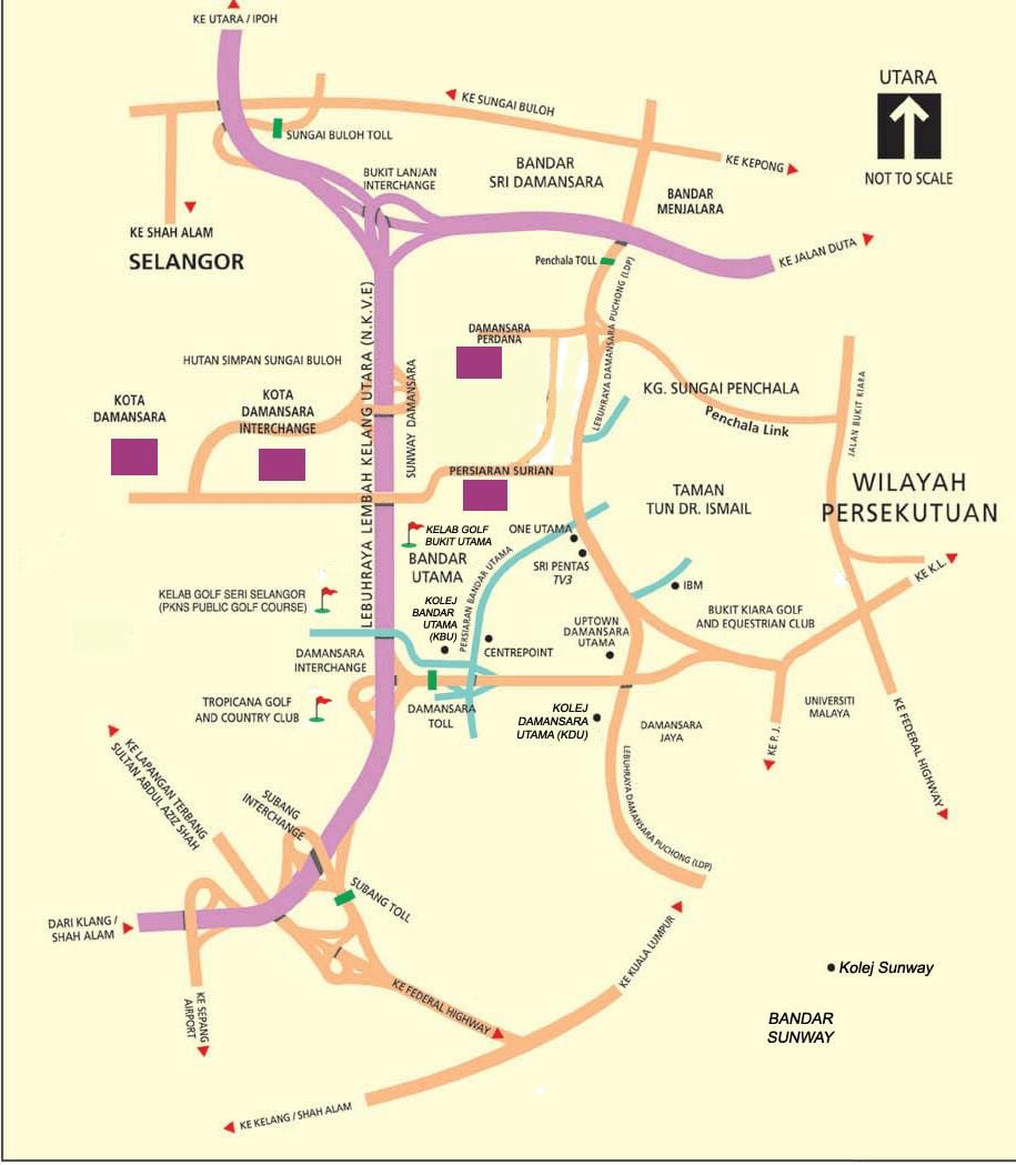damansara แผนที่ world. kgm
