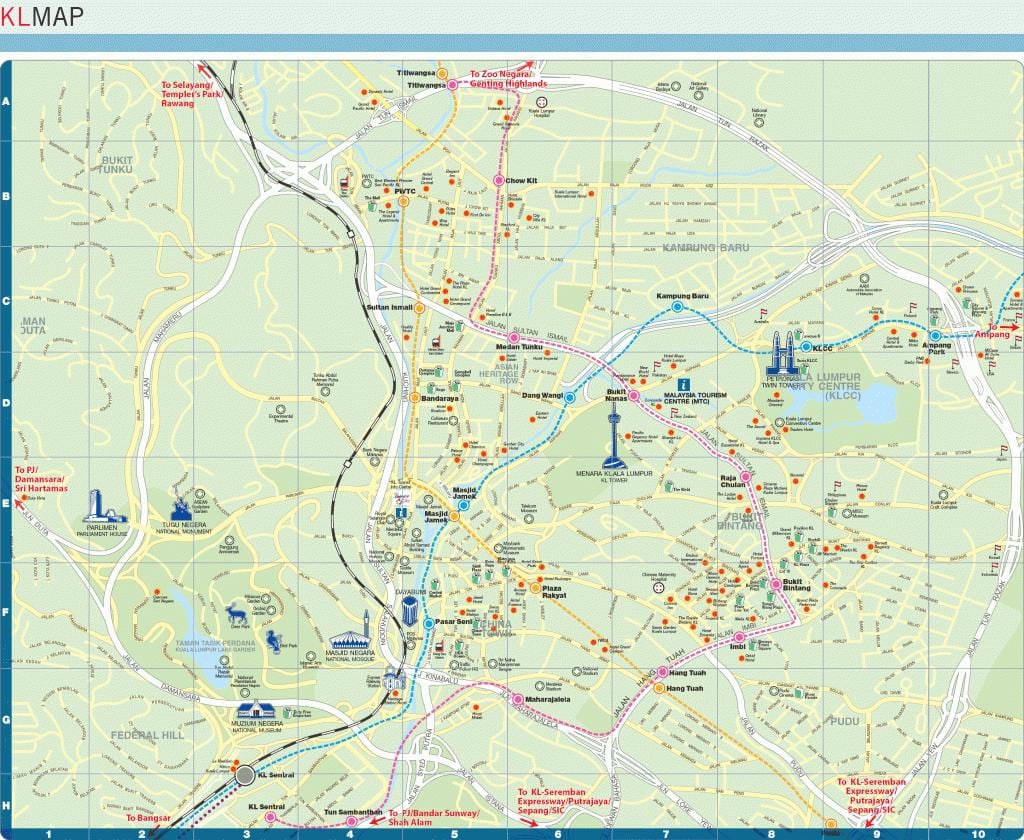 แผนที่ของ kampung baru world. kgm