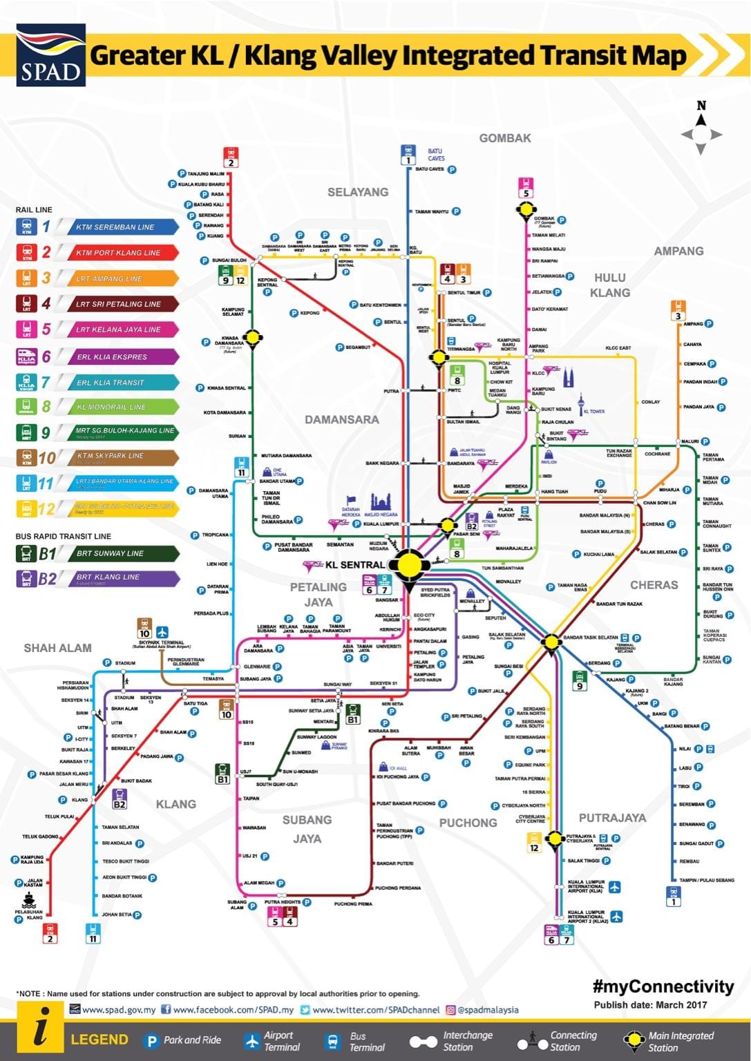 แผนที่ของ klang หุบเขา