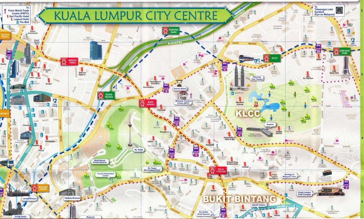 suria klcc ห้างแผนที่