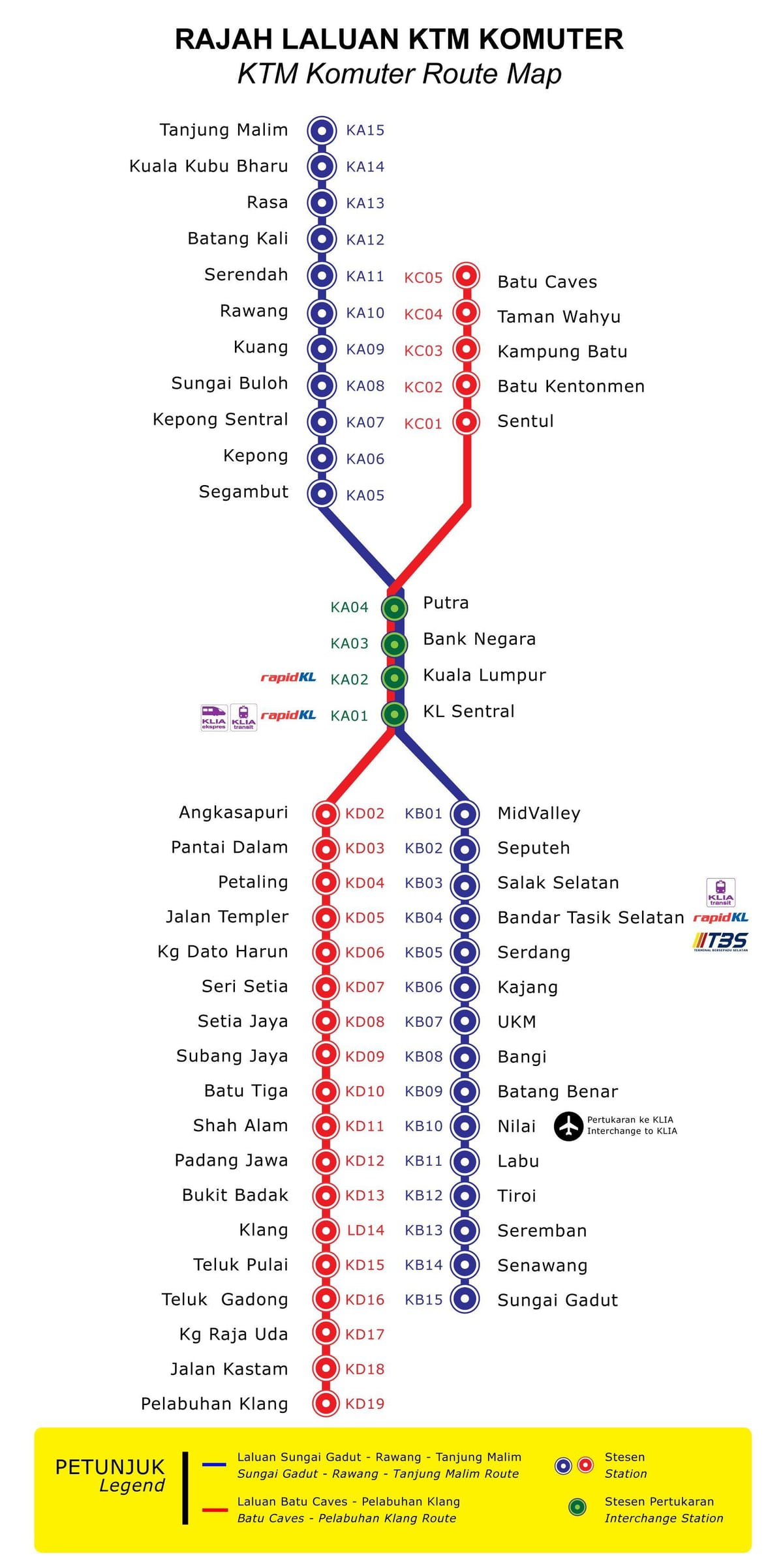 ktm แผนที่มาเลเซีย 2016