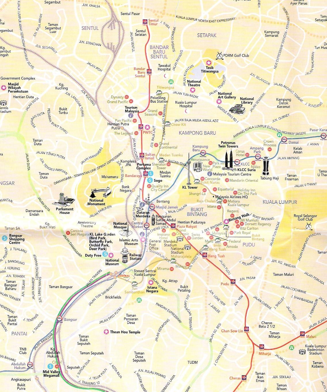 แผนที่ของ kuala