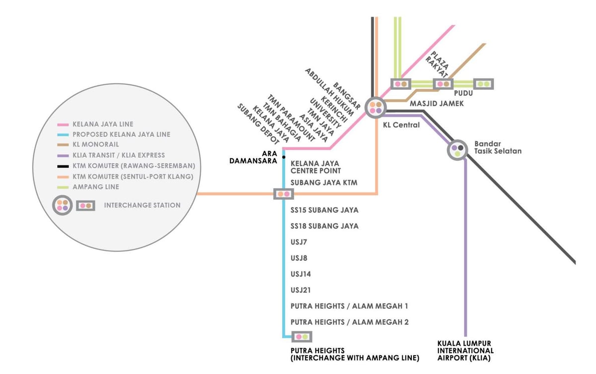 ampang วนสาธารณะ lrt นแผนที่สถานี