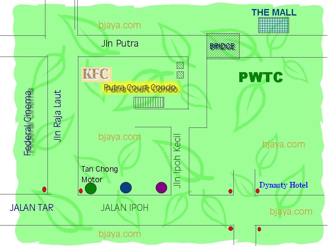 pwtc world. kgm แผนที่