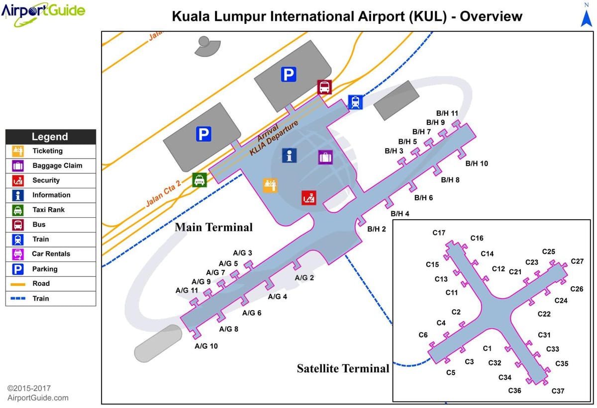 world. kgm ระหว่างประเทศสนามบินเทอร์มินัลแผนที่