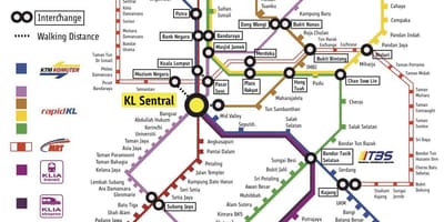 ฆ่า sentral ที่สถานีรถไฟบนแผนที่