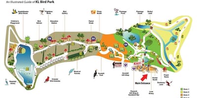 แผนที่ของนกวนสาธารณะ