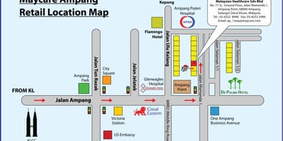 แผนที่ของ ampang วนสาธารณะ