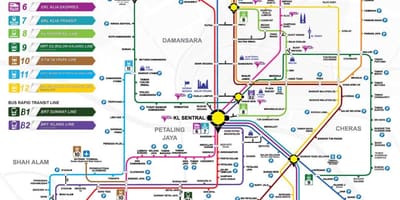 แผนที่ของ klang หุบเขา