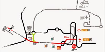 แผนที่ของ klia ตำแหน่ง