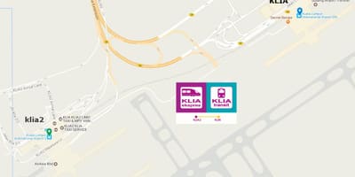 Klia รถไฟด่วนแผนที่