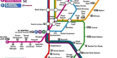 Klia ekspres แผนที่
