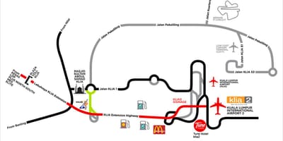 Klia2 แผนที่ไดเรกทอรี