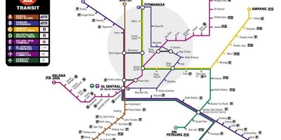 แผนที่ของ ktm หว่างเดินทาง