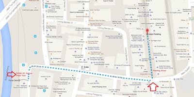 Lrt pasar seni แผนที่