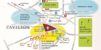 Pavilion world. kgm แผนที่