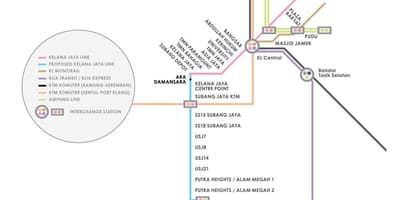 Ampang วนสาธารณะ lrt นแผนที่สถานี