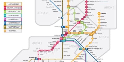 ฆ่า sentral lrt แผนที่